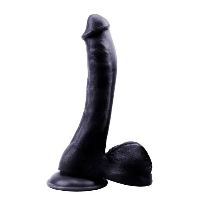 24 cm Realistik Vantuzlu Zenci Dildo Penis